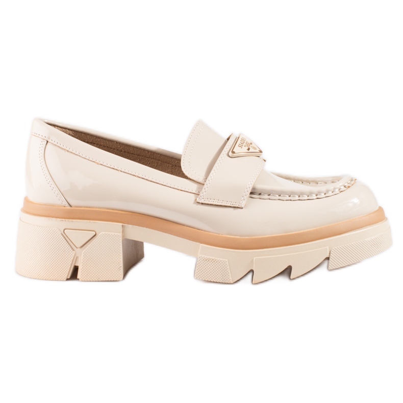 Seastar Mocassins vernis femme Shelovet beige