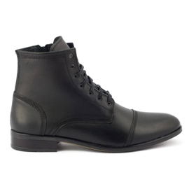 Olivier Bottines Chelsea en cuir pour hommes 287D Św noir