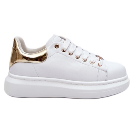 Chaussures de sport pour femme GOE LL2N4011 Blanc-Or