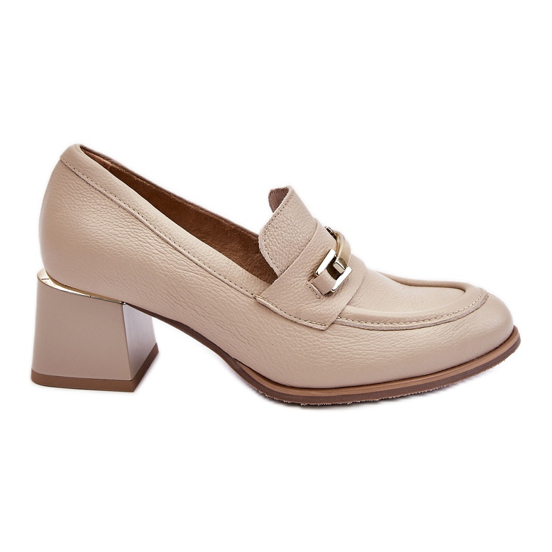 Lemar Escarpins confortables en cuir beige Damira Lemar Escarpins confortables en cuir beige Damira