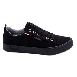 Baskets basses en tissu pour hommes Big Star KK174002 Noir