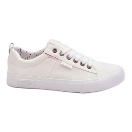 Baskets basses en tissu pour hommes Big Star KK174001 Blanc blanche Baskets basses en tissu pour hommes Big Star KK174001 Blanc blanche