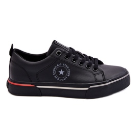 Baskets en cuir pour hommes Big Star LL174210 Noir