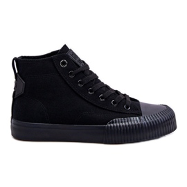 Baskets montantes en tissu Big Star pour femmes LL274444 Noir