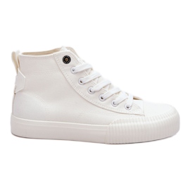 Baskets montantes en tissu Big Star pour femmes LL274445 Blanc