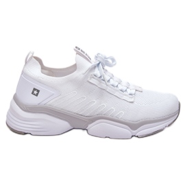 Chaussures de sport à enfiler pour femme Système de mousse à mémoire de forme Big Star LL274A142 Blanc
