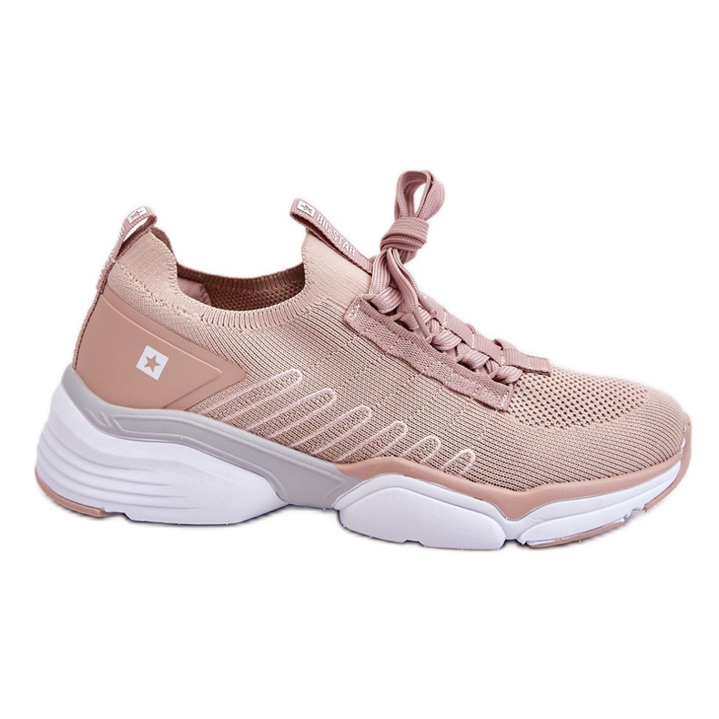 Chaussures de sport à enfiler pour femme Système de mousse à mémoire de forme Big Star LL274A141 Nude rose