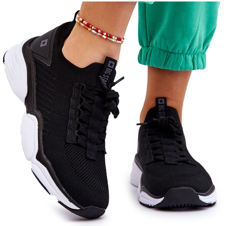 Chaussures de sport à enfiler pour femme Système de mousse à mémoire de forme Big Star LL274A146 Noir le noir Chaussures de sport à enfiler pour femme Système de mousse à mémoire de forme Big Star LL274A146 Noir le noir