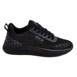 Chaussures de sport en maille pour femme Système de mousse à mémoire de forme Big Star LL274662 Noir