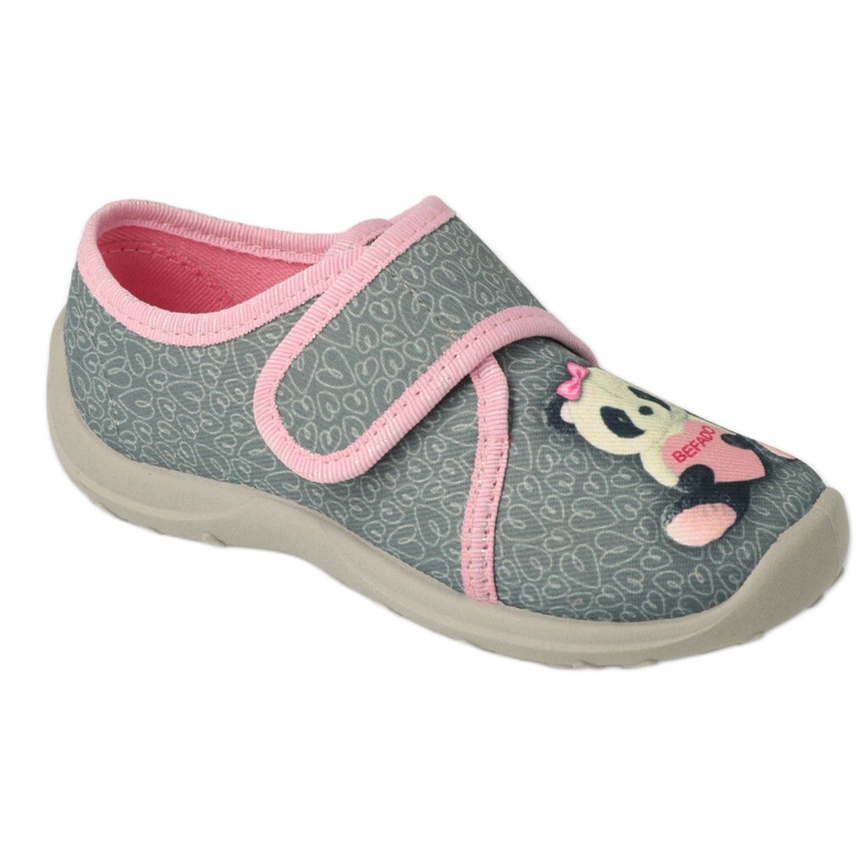 Chaussures enfant Befado 660X050 rose gris