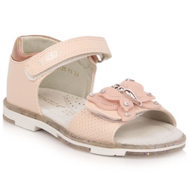 Vinceza 36125 sandales roses pour filles avec un papillon velcro Vinceza 36125 sandales roses pour filles avec un papillon velcro