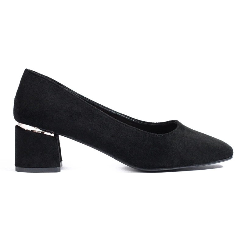 Escarpins pour femmes Vinceza sur un petit talon noir le noir