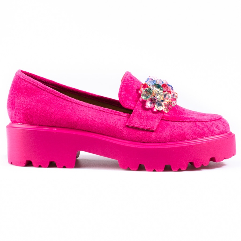Chaussures pour femmes roses Vinceza avec cristaux