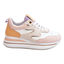 PG1 Chaussures de sport en cuir Roen blanc et beige à la mode