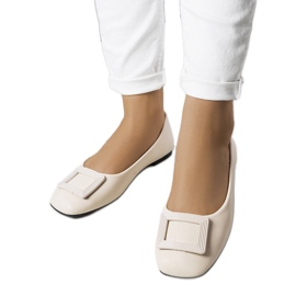 Ballerines beiges à boucle Sheller