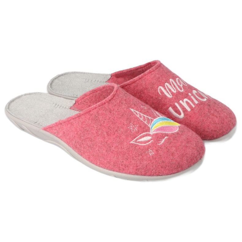 Chaussures pour femmes colorées Befado 235D186 rose gris multicolore