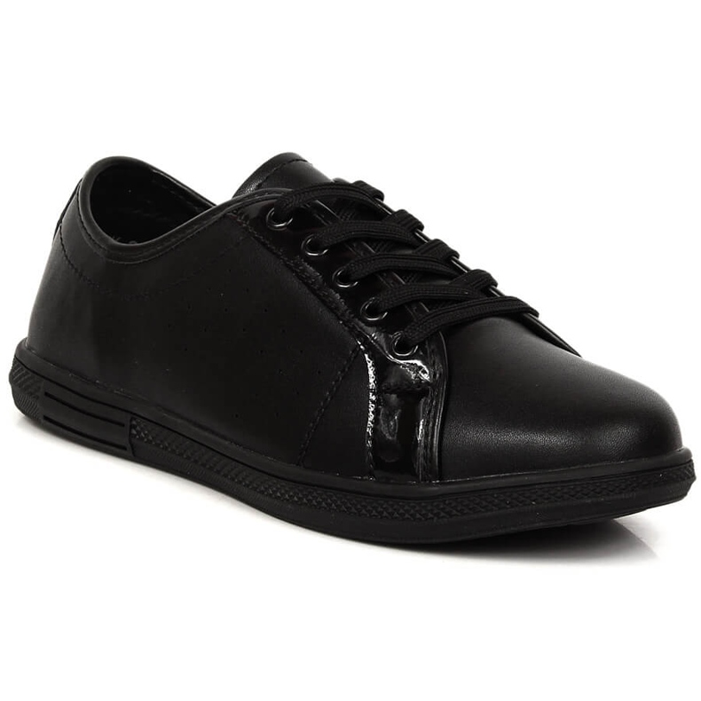 Chaussures de sport en cuir pour femme noir Filippo DP3508/23 le noir
