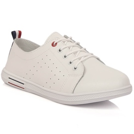 Chaussures femme en cuir ajouré blanc Filippo DP3508/23