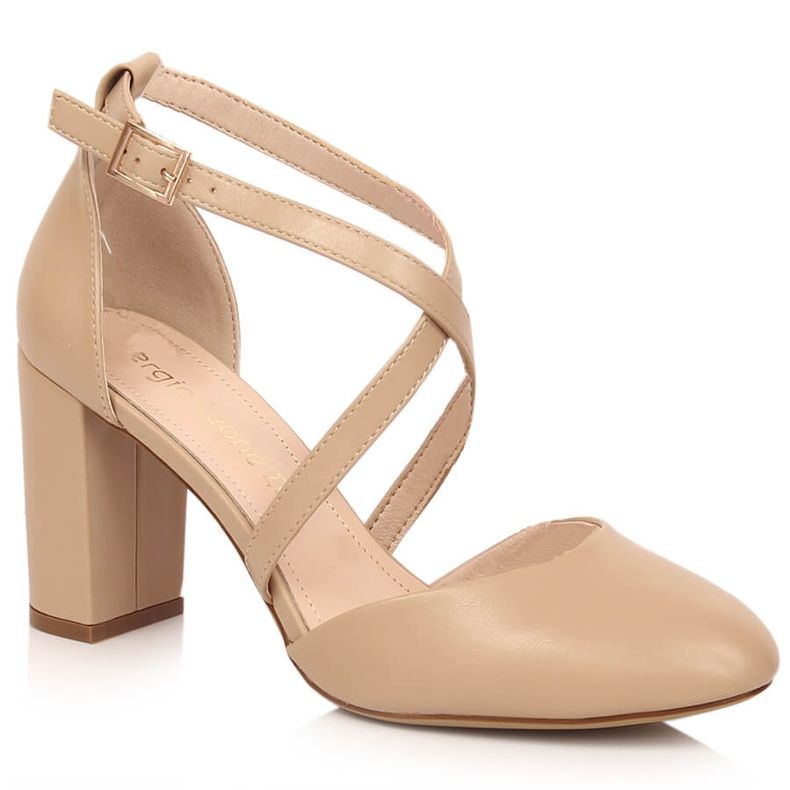 Sandales café femme à talons hauts Sergio Leone SK863 beige Sandales café femme à talons hauts Sergio Leone SK863 beige