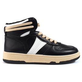 Baskets montantes Shelovet noires, femmes