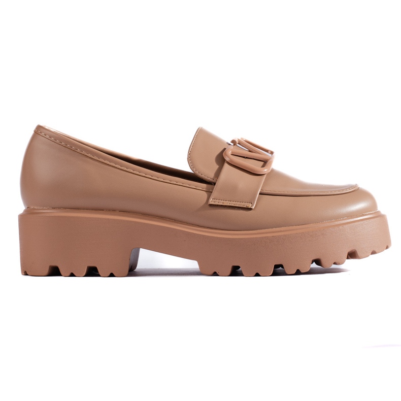 Chaussures femme Vinceza en cuir écologique beige
