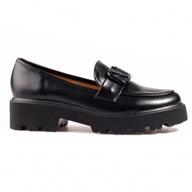 Chaussures pour femmes Vinceza en cuir écologique noir