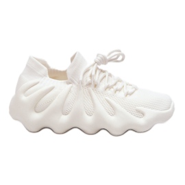 PG1 Baskets à enfiler pour femmes blanches Myles