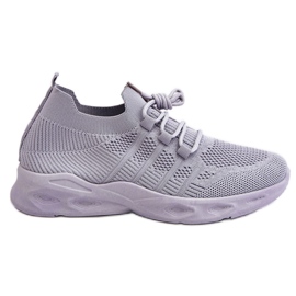 Chaussures de sport à enfiler grises Ellison pour femmes