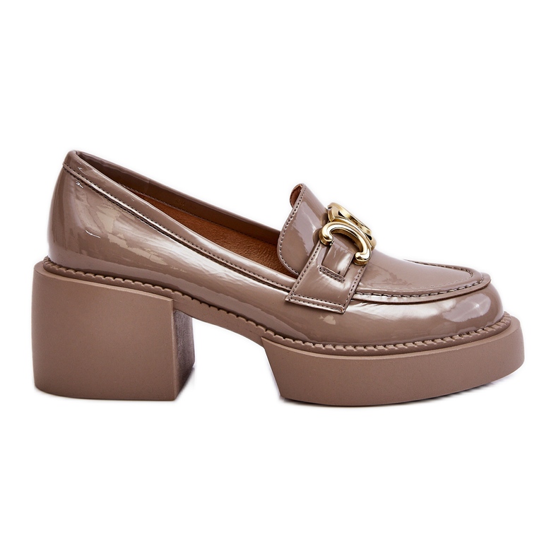 S.Barski Escarpins à la mode à talons massifs beige Imani S.Barski Escarpins à la mode à talons massifs beige Imani