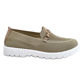 Baskets à enfiler pour femmes avec ornements Vert Alena