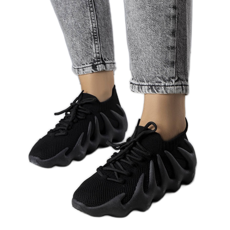 PA1 Baskets aérées noires de Muriel le noir