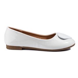 Vinceza Ballerines filles avec un coeur blanc