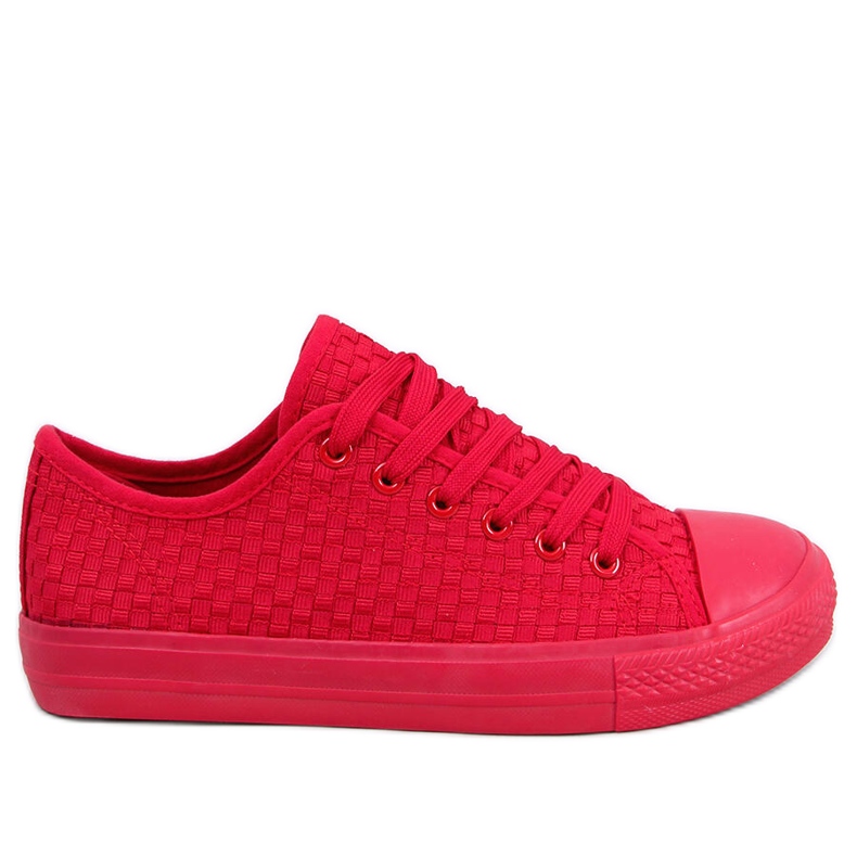 Baskets Sears Red de couleur unie rouge