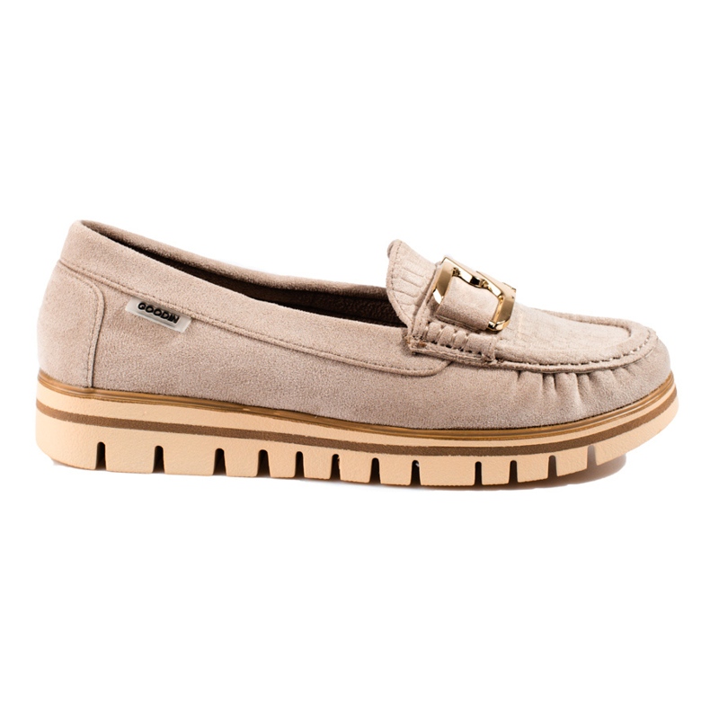 SHELOVET Mocassins en daim beige Shelobvet, femmes