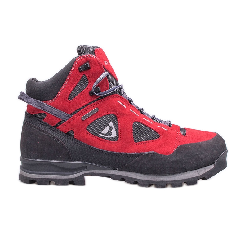 Chaussures trekking femme BERGSON Kakka Mid Stx rouge/noir le noir