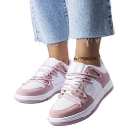 PA1 Baskets roses de Hila blanc