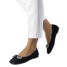 Ballerines noires à noeud Gaillou le noir