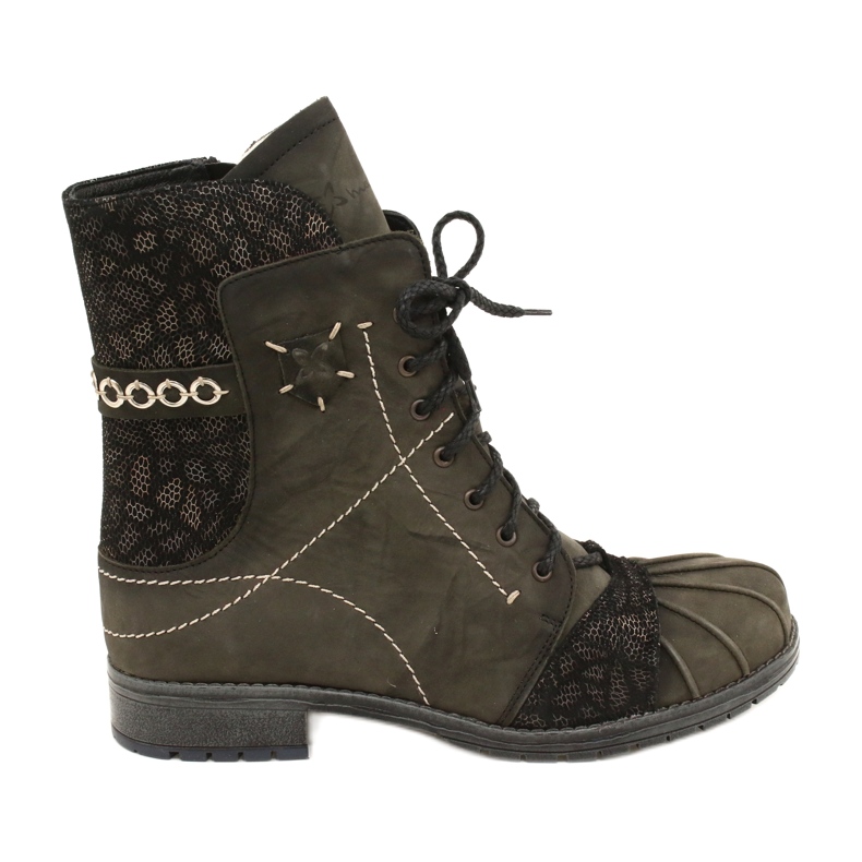 Bottes Chaudes En Cuir Femme Maciejka Olive 03961-24 vert