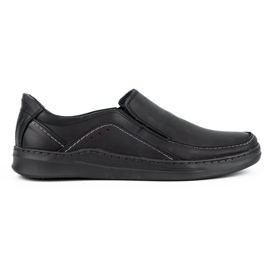 Olivier Mocassins homme en cuir SLIP-ON 216GT noir