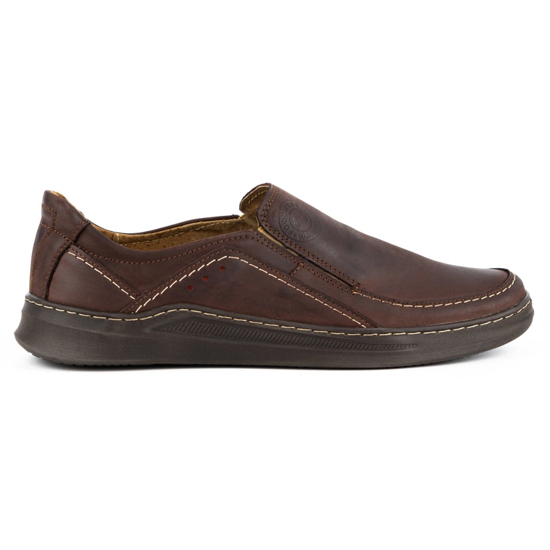 Olivier Slip-on homme en cuir SLIP-ON 216GT marron brun