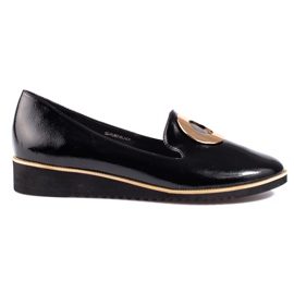 Mocassins Shelovet noirs vernis