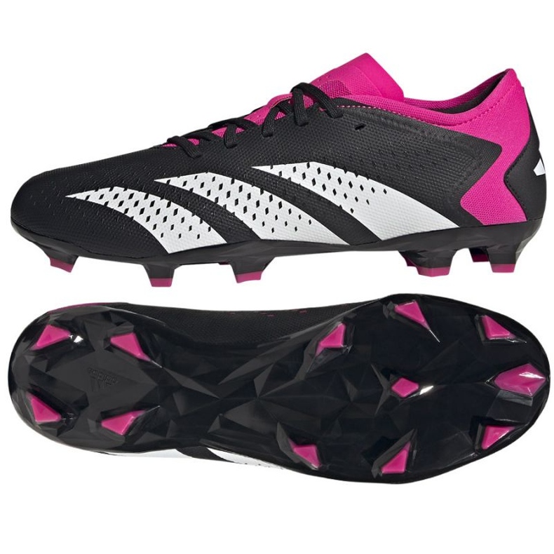 Adidas Predator Accuracy.3 L Fg M GW4602 chaussures de football le noir le noir