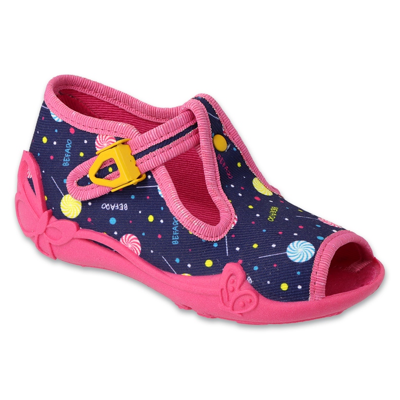 Befado chaussures pour enfants 213P138 bleu marin rose
