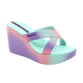 Sandales compensées Ipanema 83423 Colore Fem AI963 Vert/Lilas violet rose