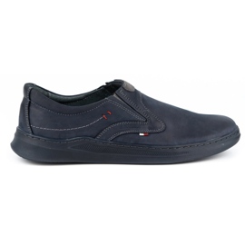 Olivier Mocassins casual homme cuir 284GT bleu marine Olivier Mocassins casual homme cuir 284GT bleu marine