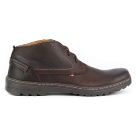 Olivier Chaussures décontractées en cuir pour hommes 234GT marron brun