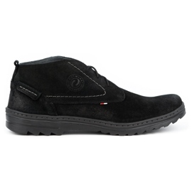 Olivier Chaussures décontractées en daim pour hommes 234GT noir le noir