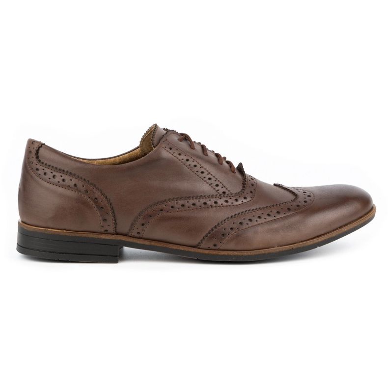 Olivier Chaussures formelles Brogs en cuir 306gt brun mocha