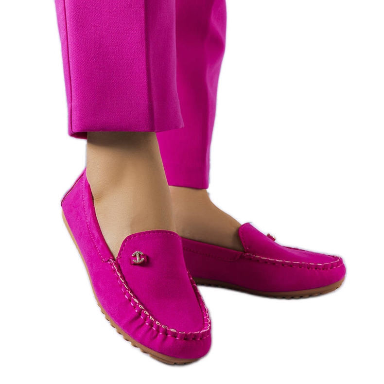Mocassins roses à semelle en cuir Verrill