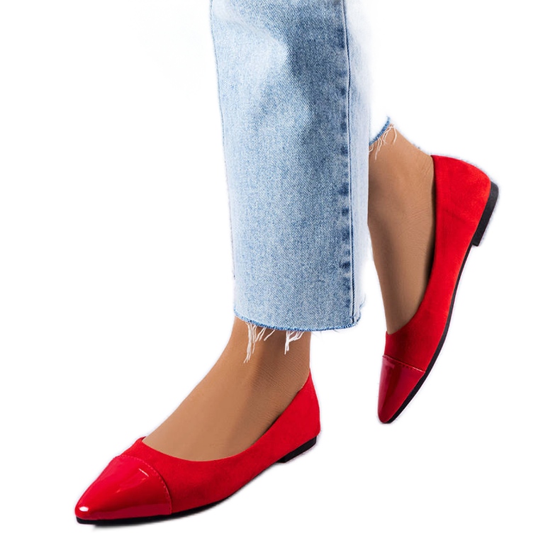 Ballerines vernies rouges de Thibault